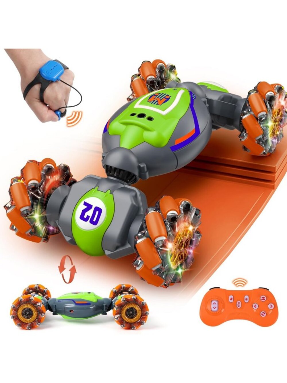 4WD Gesture Sensing RC Stunt Car - Remote Control Toy for Kids & Adults
